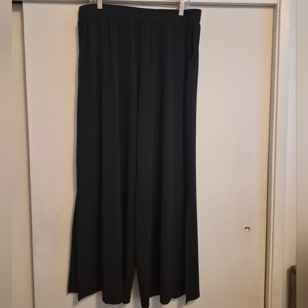 G.I.L.I Wide Leg Pants With Side Slits
